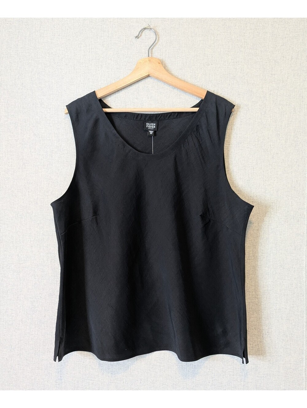 NWT Eileen Fisher 100% silk dupioni tank top